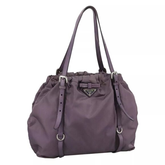 PRADA Tote Bag Nylon Purple Auth - Picture 4 of 16